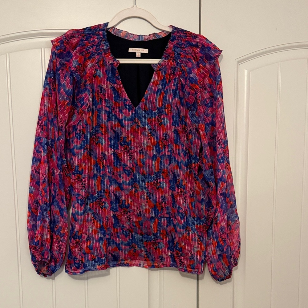 Skies Are Blue Vibrant Multicolor Blouse